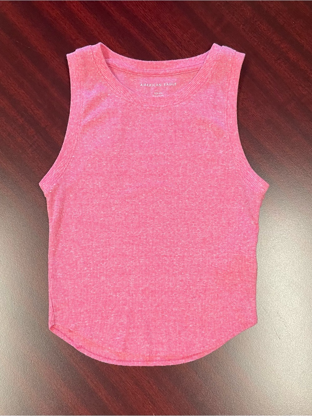 American Eagle Heathered Pink Tank Top Size Small